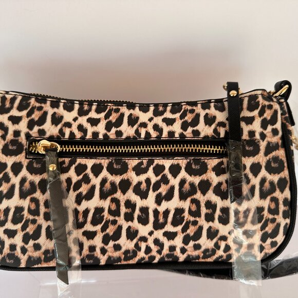 Ed Hardy Leopard Print Shoulder Bag with Tiger & Rose Tattoo Graphic - Picture 8 of 8